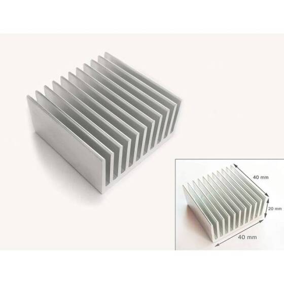 Termal Bantsız Alüminyum Soğutucu Boyutu:40x40x20mm - 1