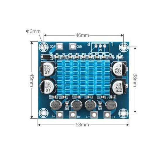 TPA3110 2x15W Streo Çift Kanal Amfi Devresi XH-A232 - 3