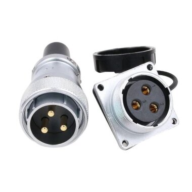 TPWS20 3 Pin 20mm Su Geçirmez Konnektör Takımı - Görsu Elektronik