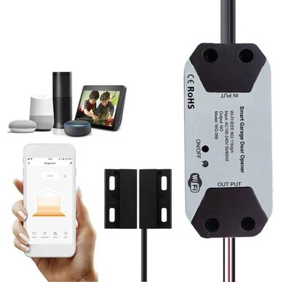 Tuya WiFi Anahtarı Garaj Kapısı Kontrol Cihazı 100-240V EU Fişli - 1