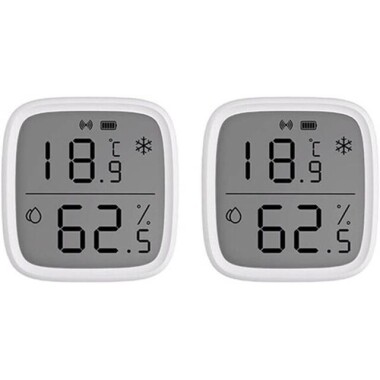 TUYA ZigBee Termometre Büyük Ekran İç Sıcaklık ve Nem Elektronik Pilli - 1