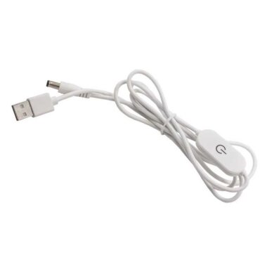 USB - 5.5x2.5mm Dokunmatik On-Off 150cm Anahtarlı Dönüştürücü Kablo - 1