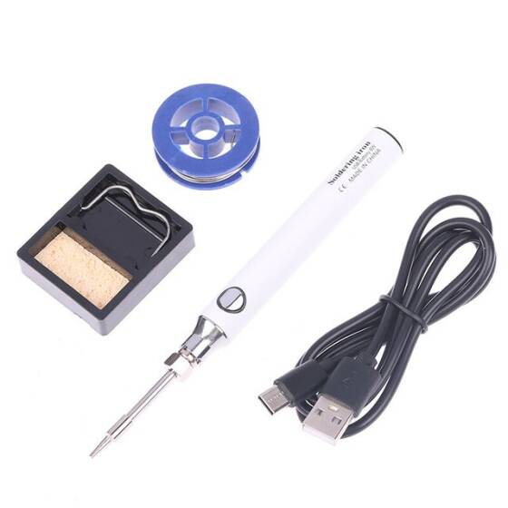 USB 5V 8W USB Beyaz Kalem Havya Seti - Sıcaklık Ayarlı Mod Seçimli - 1