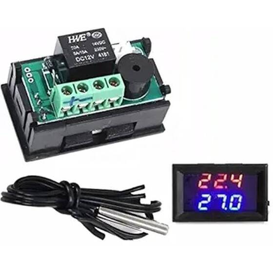 W1209WK 12V Dijital Termostat Röle - 1