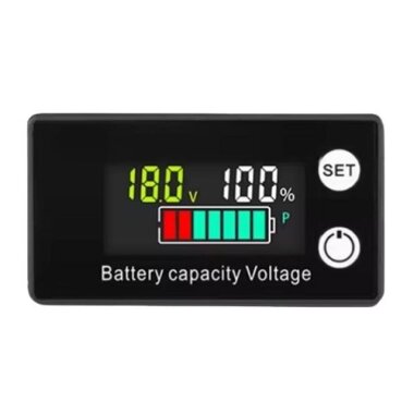 W2026 DC 8-100V Lityum Pil / Akü Renkli Kapasite Göstergesi - Alarm Modlu - Görsu Elektronik