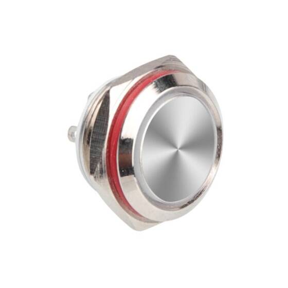 WD16C1 Pin-P1 16mm Düz Yaylı Metal Buton - 1