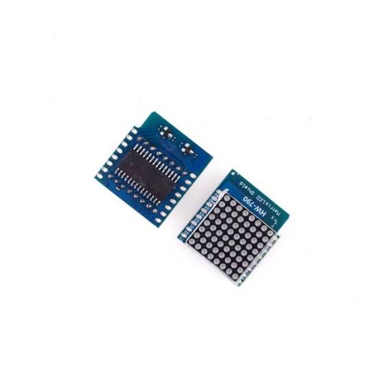 WEMOS D1 Mini 8x8 Matrix Kırmızı LED Modülü için Matrix LED Koruyuculu V1.0.0 - 2