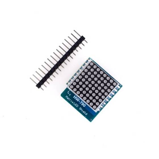 WEMOS D1 Mini 8x8 Matrix Kırmızı LED Modülü için Matrix LED Koruyuculu V1.0.0 - 6