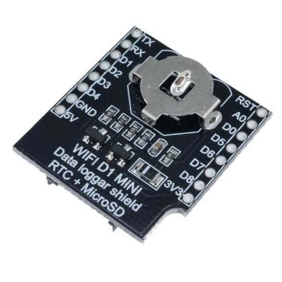 Wemos D1 Mini Data Logger + RTC DS1307 - 1