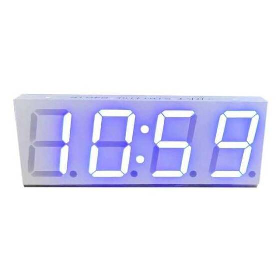 Wifi 4 Digit Led Display Saat / Alarm Modülü - Mavi - 1
