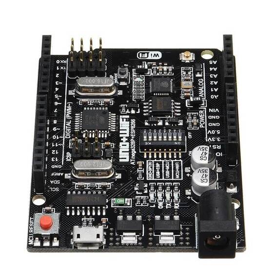 WiFi R3 ATmega328P 32KB Flash with ESP8266 32Mbit Flash USB-TTL CH340G - 2