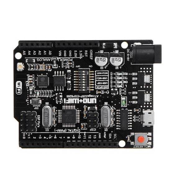 WiFi R3 ATmega328P 32KB Flash with ESP8266 32Mbit Flash USB-TTL CH340G - 3