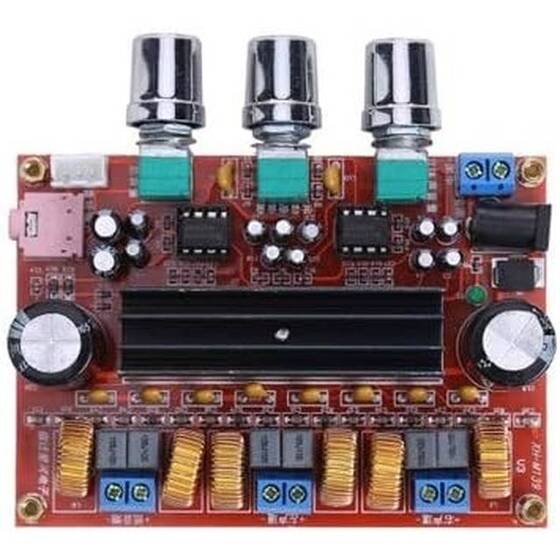 XH-M139 2.1 Kanal Dijital Güç Amplifikatörü Kartı 12V-24V Geniş Gerilim TPA3116D2 2x50W 100W Sensör - 3