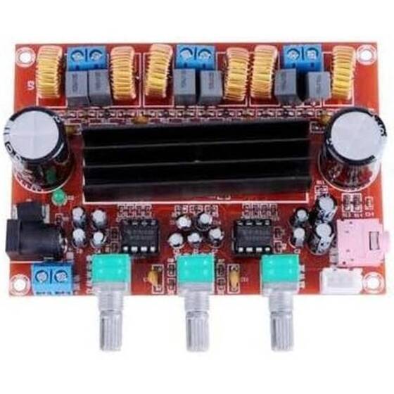 XH-M139 2.1 Kanal Dijital Güç Amplifikatörü Kartı 12V-24V Geniş Gerilim TPA3116D2 2x50W 100W Sensör - 6