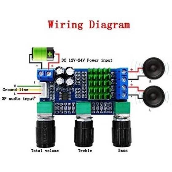 XH-M567 TPA3116D2 Dijital Amplifikatör Kartı Çift Kanallı 2x80W Ses Güç Amplifikatör Kartı - 12