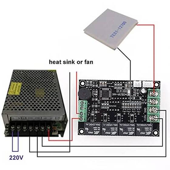 XH-W1504 TEC Yarı İletken Soğutucu Termostat Otomatik Sabit Sıcaklık Kontrol Cihazı Bit Kontrol Modülü - 7