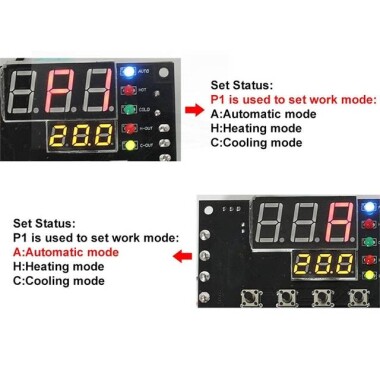XH-W1504 TEC Yarı İletken Soğutucu Termostat Otomatik Sabit Sıcaklık Kontrol Cihazı Bit Kontrol Modülü - 4