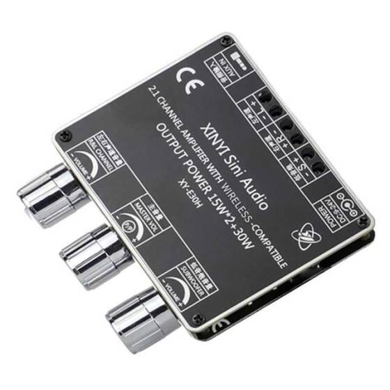 XY-E30H 2x15W + 30W Bluetooth 5.0 2.1 Kanal Amfi Modülü - 2