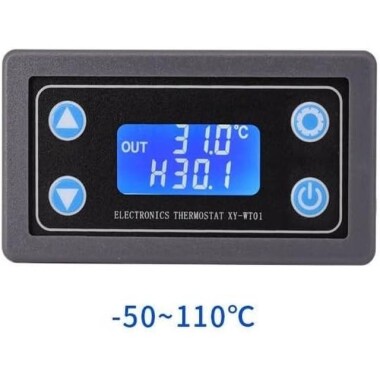 XY-WT01 Dijital Sıcaklık Kontrol Cihazı Led Ekran Isıtma Soğutma Regülatörü Termostat Anahtarı 0.5m Kablolu - 3