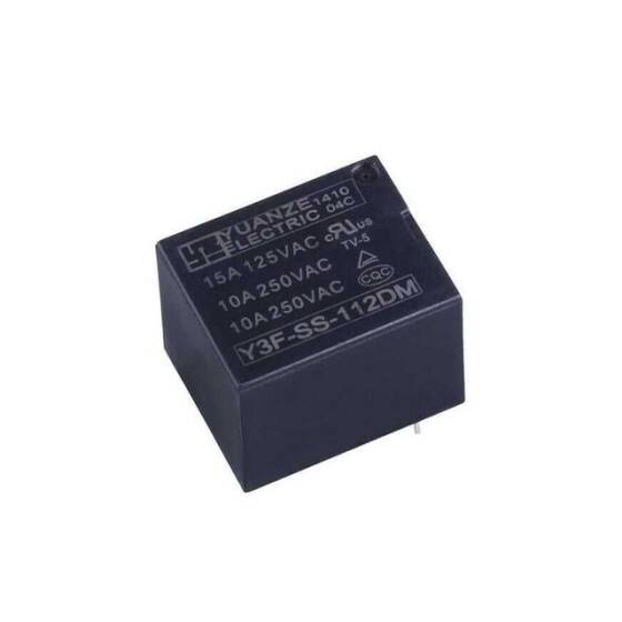 Y3F-SS-112DM 12V DC 10A 4pin Röle - 1