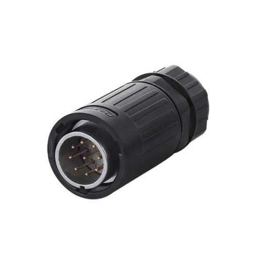 YA-20-C09PE-01-001 9 Pin Su Geçirmez Konnektör - Erkek - 1