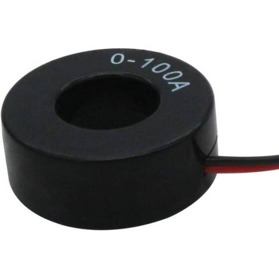 Yeşil 0-100A 22mm AD16-22DSA Yuvarlak Kapaklı Trafolu LED Ampermetre - 5