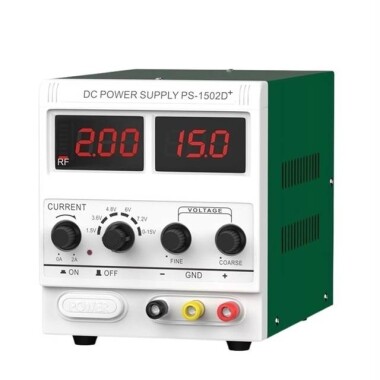 YIHUA1502T 15V 2A Düzenlenmiş Ayarlanabilir DC Güç Kaynağı US Fişli - 1