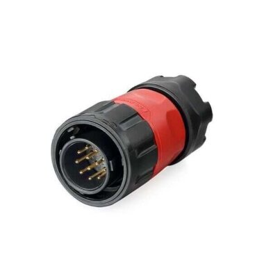 YM-20-C12PE-02-001 12 Pin Su Geçirmez Konnektör - Erkek - 1