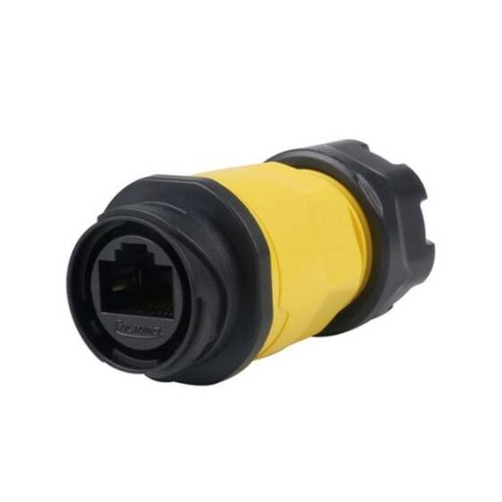 YM-20-J/RJ45/213/PP-42-001 Su Geçirmez Ethernet Konnektörü - Dişi - 1