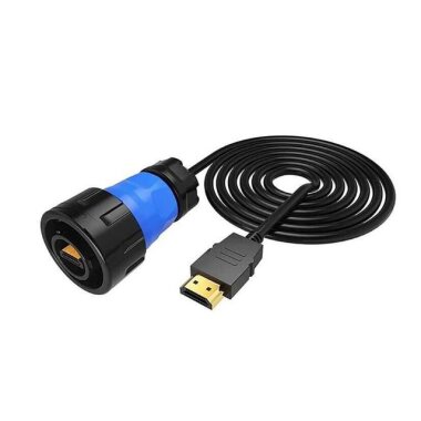 YM24-HDMI-MP-MP-3M-001 Su Geçirmez HDMI Konnektör - Erkek - 1