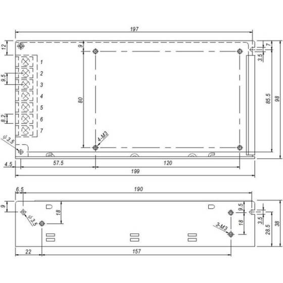 Yüksek Kaliteli Güç Kaynağı 150W 12V 12.5A Uzun Stil - 2