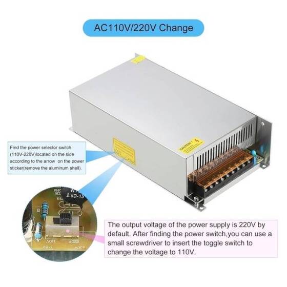 Yüksek Kaliteli Güç Kaynağı 720W 24V 30A Fanlı - 3