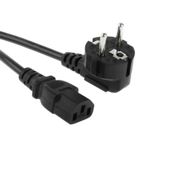 Yüksek Kaliteli Power Kablosu 1.2 Metre - 3'lü Bilgisayar Güç Kablosu - 1
