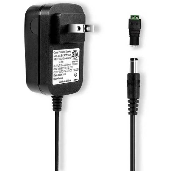 Yüksek Kaliteli Tam Amper 12V 2.5A Adaptör US Fişli - 1