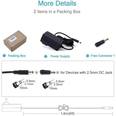 Yüksek Kaliteli Tam Amper 12V 3A Adaptör US Fişli - 5