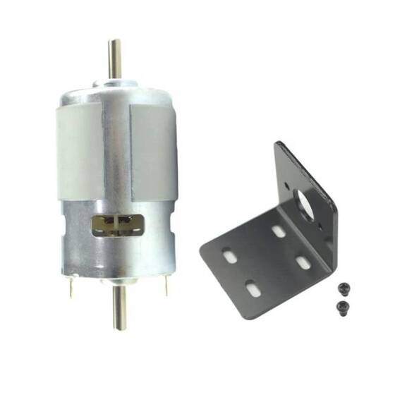 Yuvarlak Şaft 775 12V 12000RPM Yüksek Hızlı Yüksek Torklu DC Motor Çift Şaftlı - 1