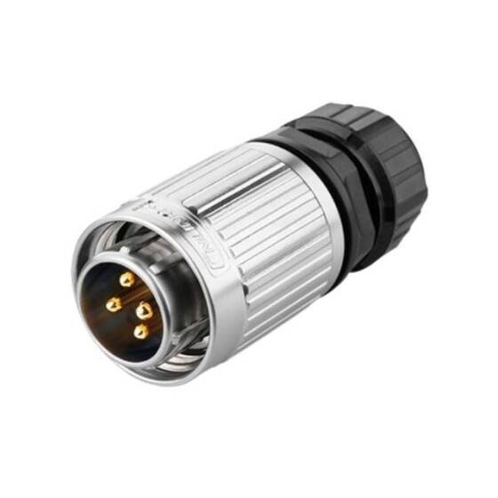 YW-20-C04PE-03-001 4 Pin Su Geçirmez Konnektör - Erkek - 1