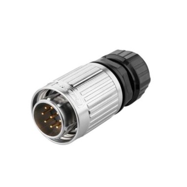 YW-20-C09PE-03-001 9 Pin Su Geçirmez Konnektör - Erkek - 1