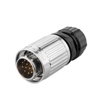 YW-20-C12PE-03-001 12 Pin Su Geçirmez Konnektör - Erkek - 1