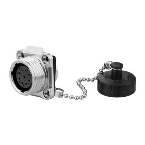 YW-20-J09SX-03-401 9 Pin Su Geçirmez Konnektör - Dişi - 1