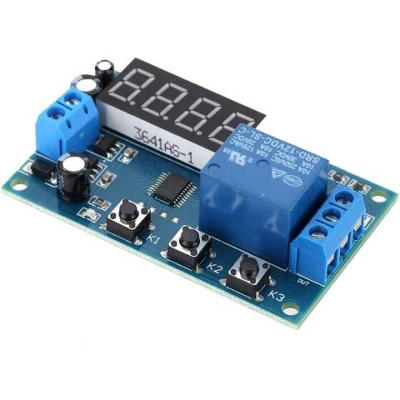 YYA-1 DC6-7.4V Röle Modülü Led Ekran 3 Düğme Anahtar 4 Dijital Tüp Zamanlayıcı Gecikme Anahtarı Otomatik Kontrolör - 4