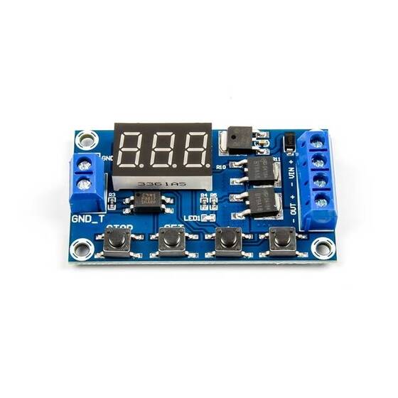 Zaman Ayarlayıcı Röle Modülü - Çift Mosfetli Kontrol Kartı 12V 24V - 3