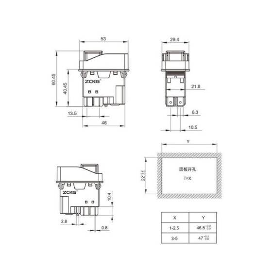 ZCD-02 5 Pin Elektromanyetik Switch - 2