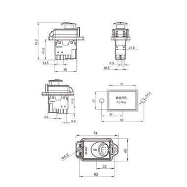 ZCD-02D 4 Pin Elektromanyetik Switch - 2