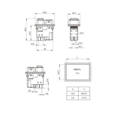 ZCD-02E 4 Pin Elektromanyetik Switch - 2