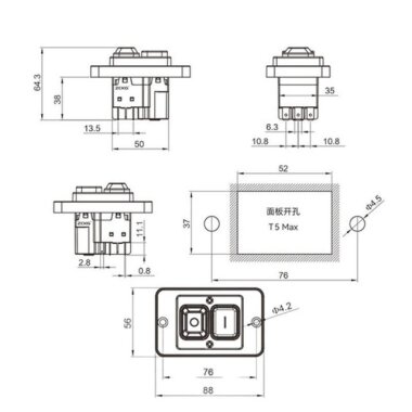 ZCD-03 7 Pin Elektromanyetik Switch - 2