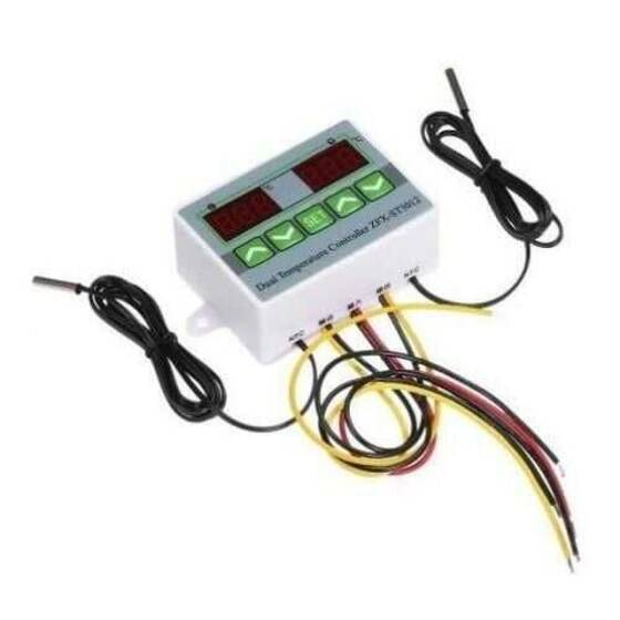 ZFX-ST3012 220V Çift Röle Çıkışlı Termostat - Sıcaklık Kontrol Cihazı - 2