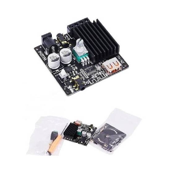 ZK-1002M 100W+100W 2.0 Stereo Bluetooth 5.0 Dijital Amplifikatör Devre Kartı Modülü - 3