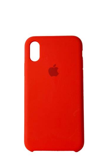 Turuncu Apple iPhone X İçi Süet Lansman Kılıf