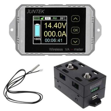 VAT1300 100V 300A Kablosuz Voltmetre Ampermetre - Kapasite Ölçer - JUNTEK